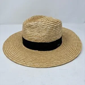 Brixton Joanna Straw Hat with Black Trim Brixton Joanna Hat - Women main image 2